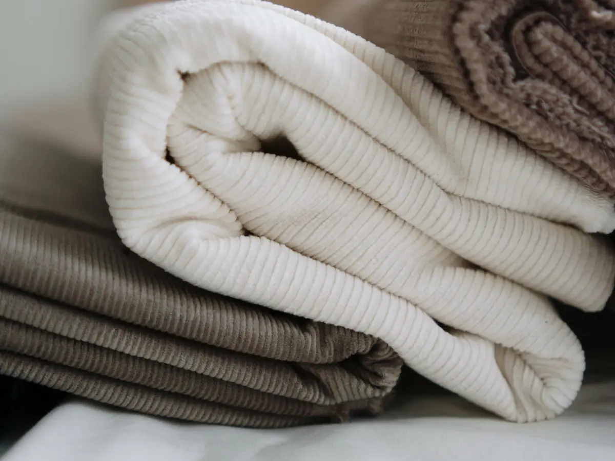 Close-up of Corduroy fabric