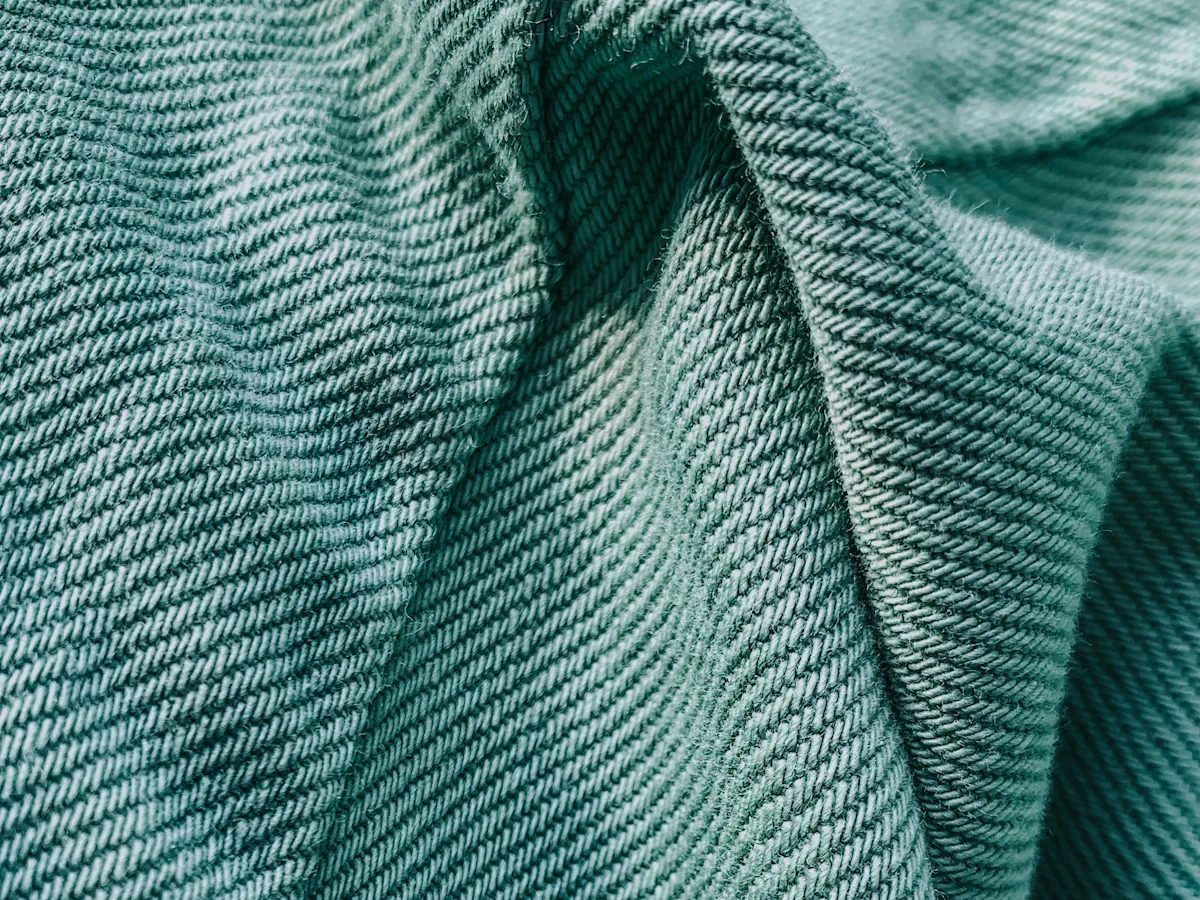 Close-up of Cotton drill fabric