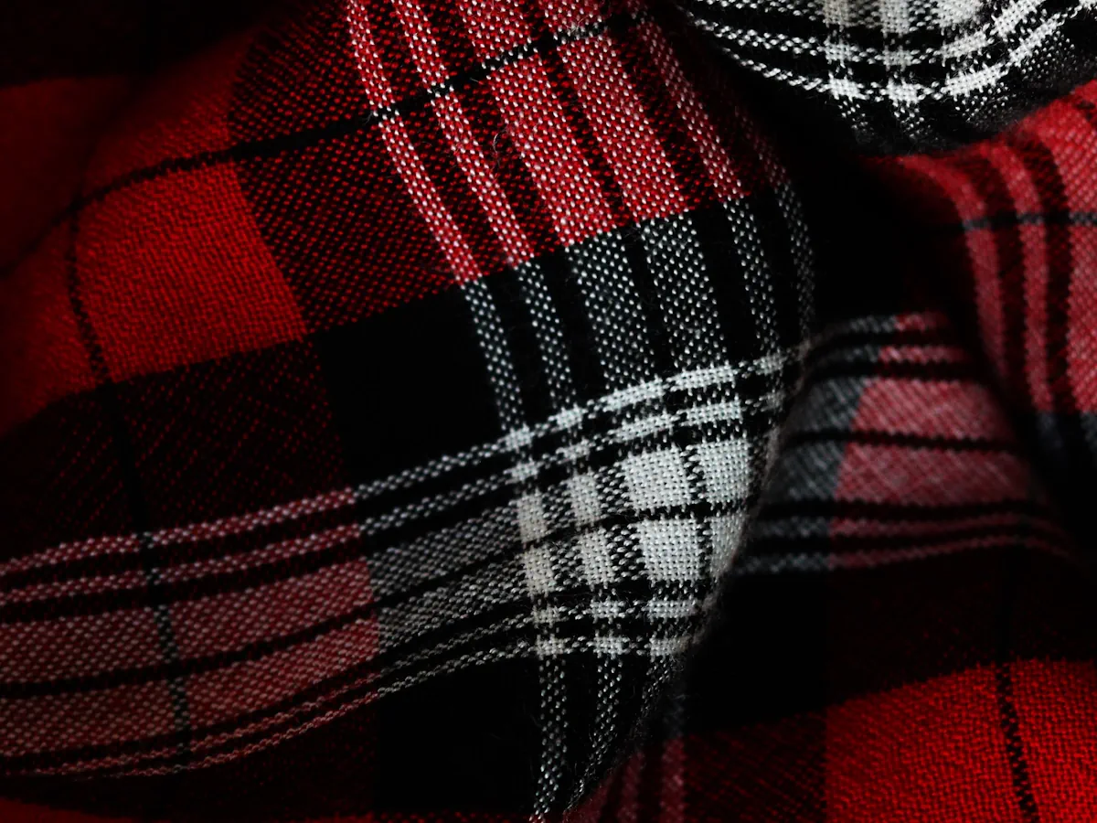 Close-up of Flannel fabric