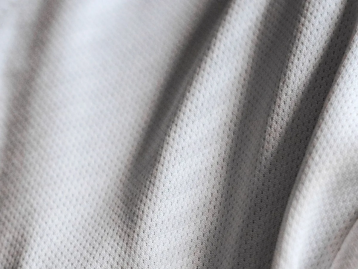 Close-up of jersey knit fabric
