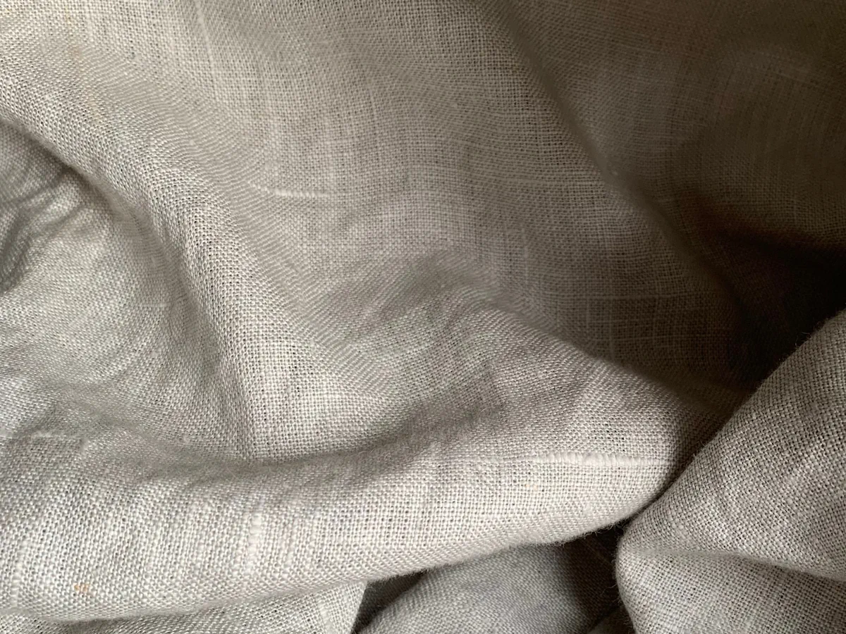 Close-up of Linen fabric