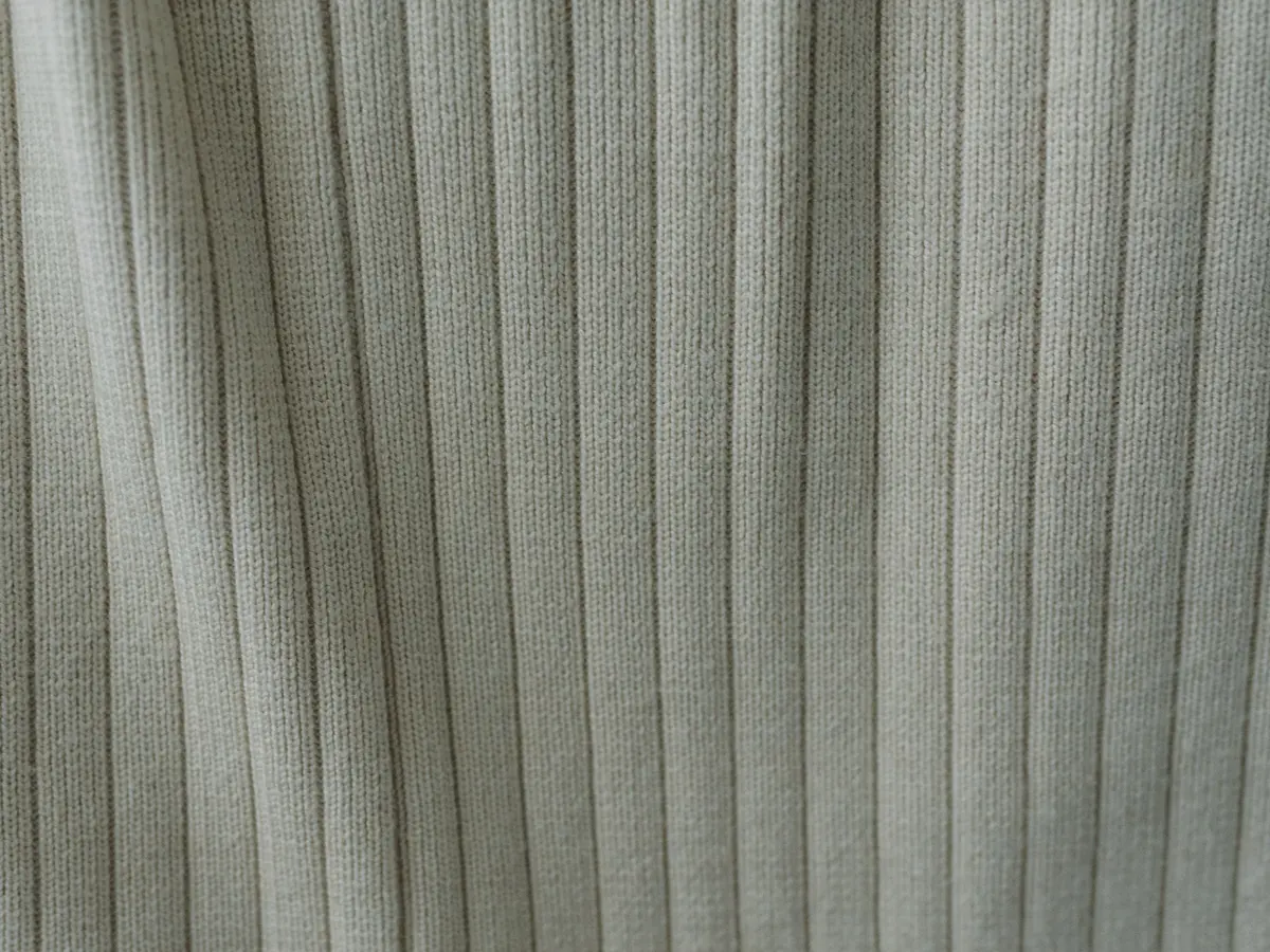 Close-up of Rib knit fabric