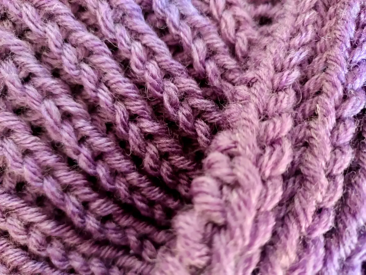 Close-up of Sweater knit fabric